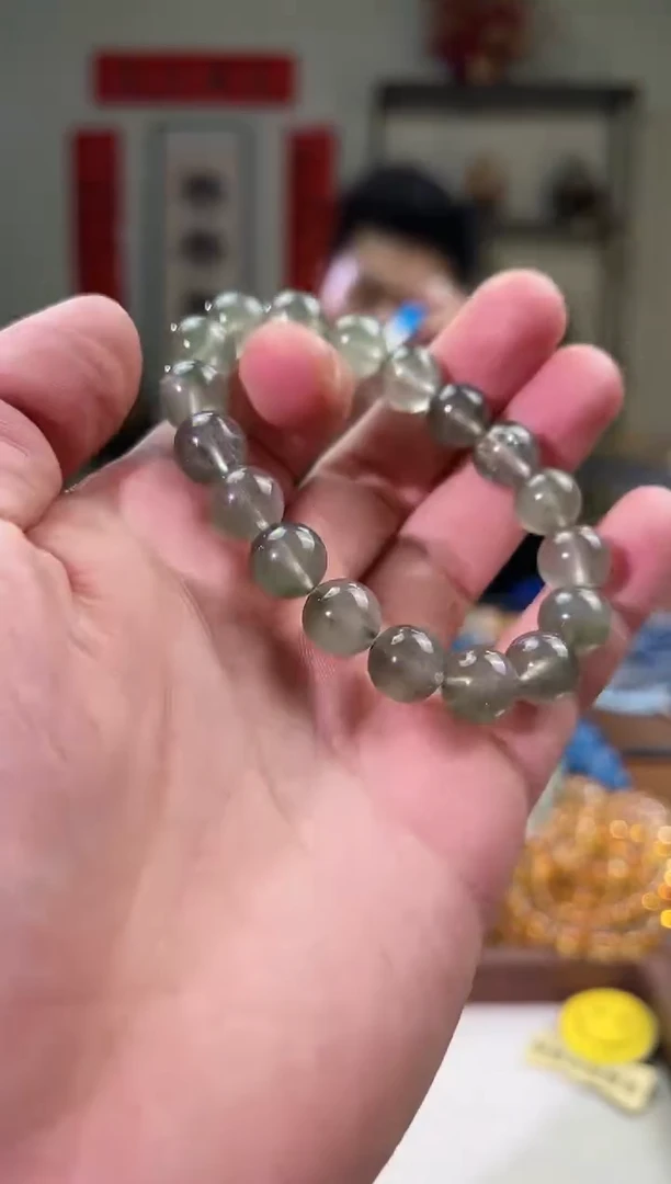 【闪购商品】发晶手串未镶嵌11mm绿发晶