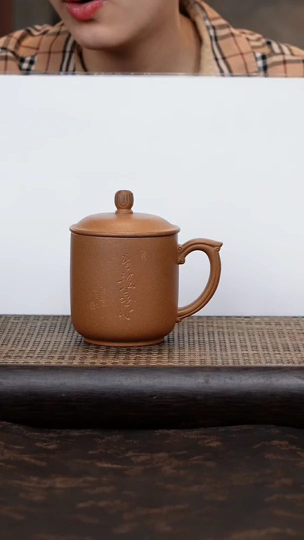 茶杯紫砂降坡欢喜