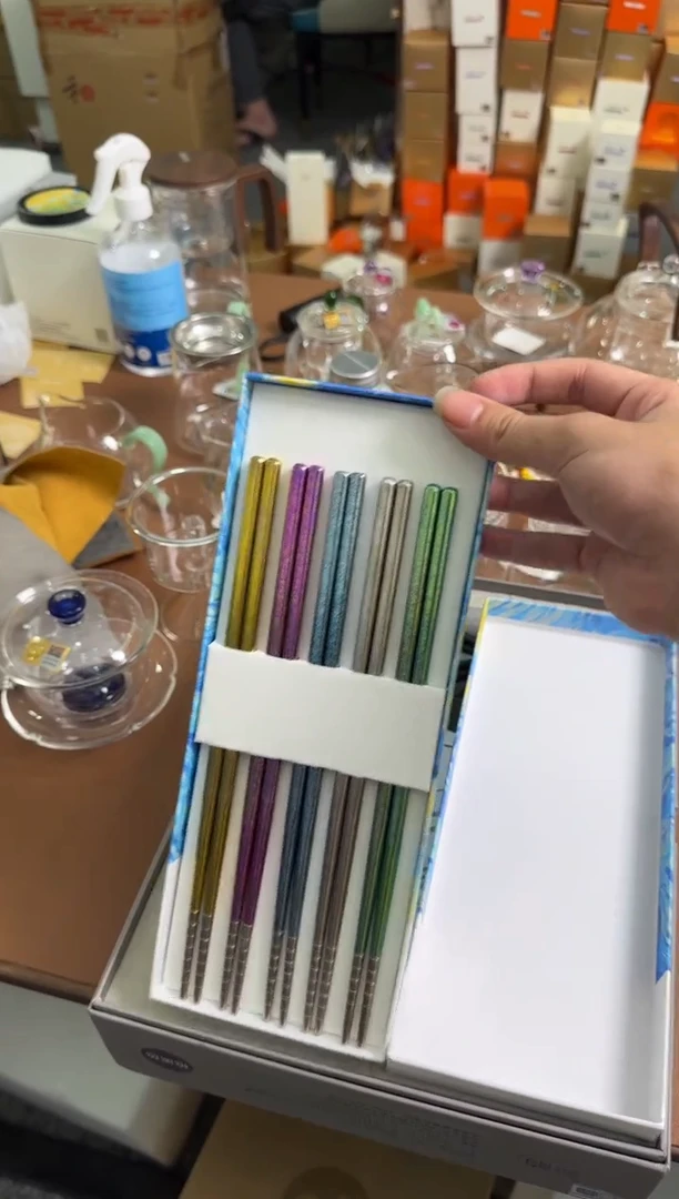 禾器钛筷子5双装