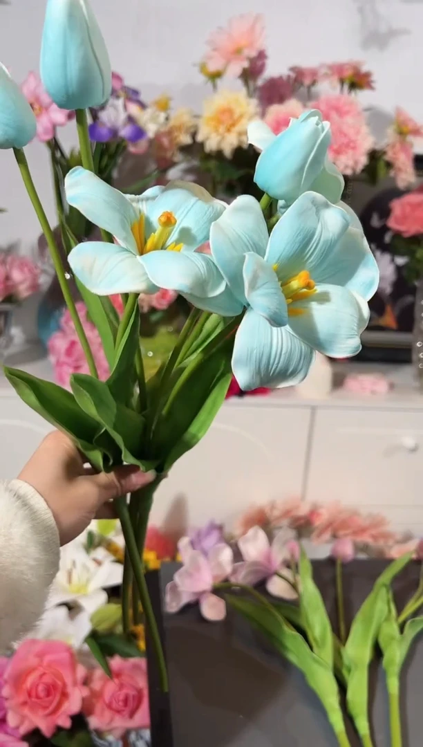 3枝蓝色2头布朗尼