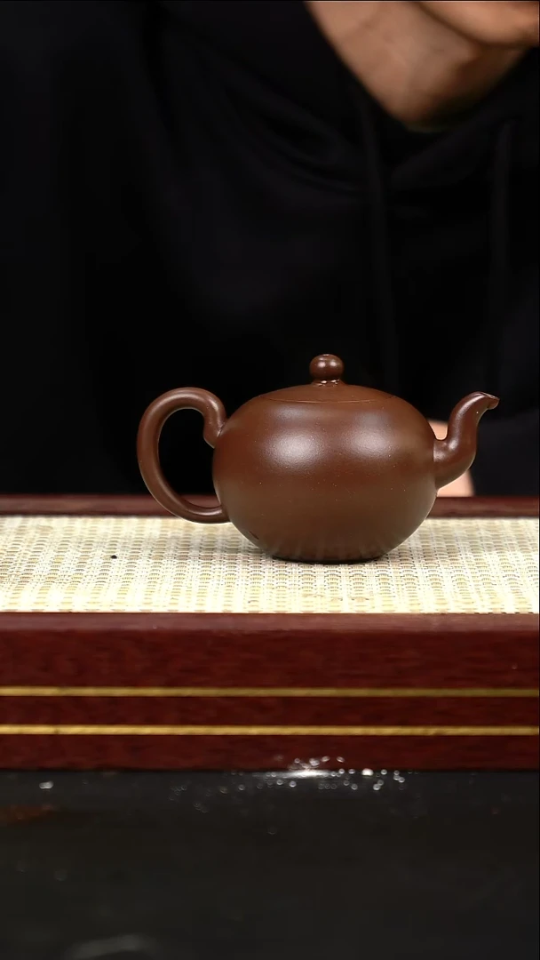 茶壶紫砂   一粒珠      革紫泥    170cc    全手工
