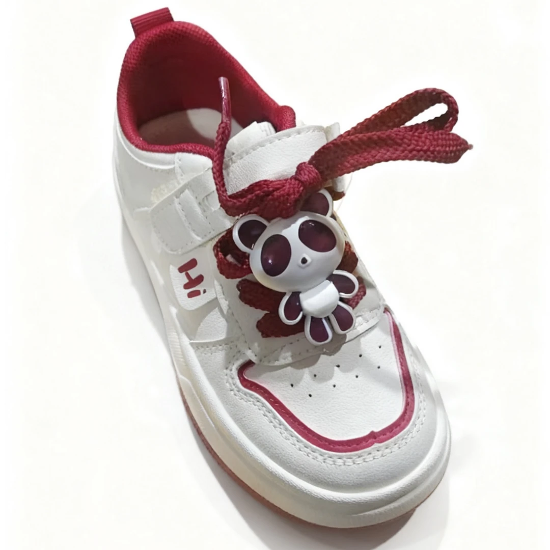 儿童皮面防踢防撞男女童时尚潮款百搭魔术贴运动鞋