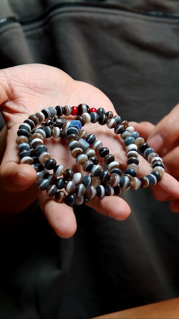 玻璃手串新药师108项链