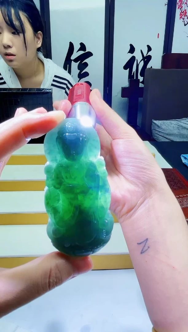 定制翡翠未镶嵌毛货06030585多样性发其一