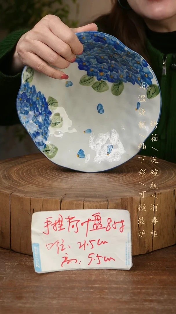 碗瓷景德镇手工手绘高温瓷釉下彩