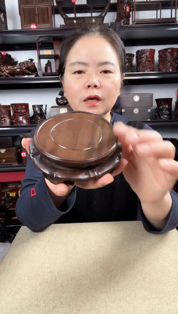 木旋转黑3号老李红木工艺品