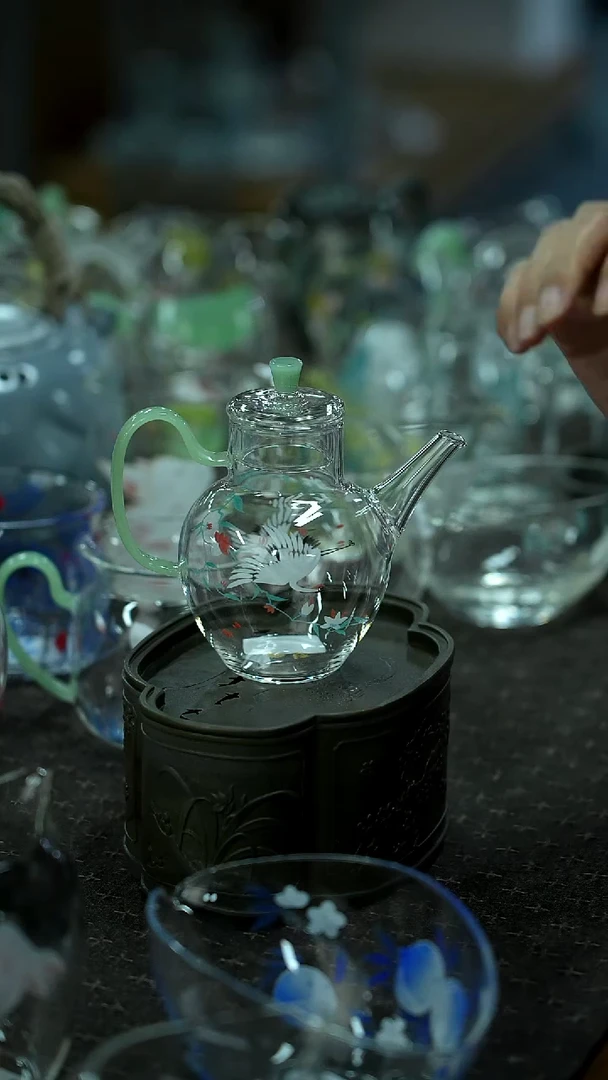 开仓百款全手绘玻璃放漏