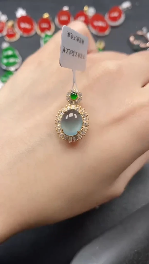 银S925镶嵌戒指翡翠51151