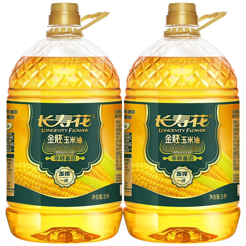 长寿花金胚玉米油3L×2桶