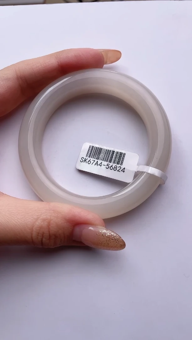 未镶嵌手镯和田玉54+ 藕粉