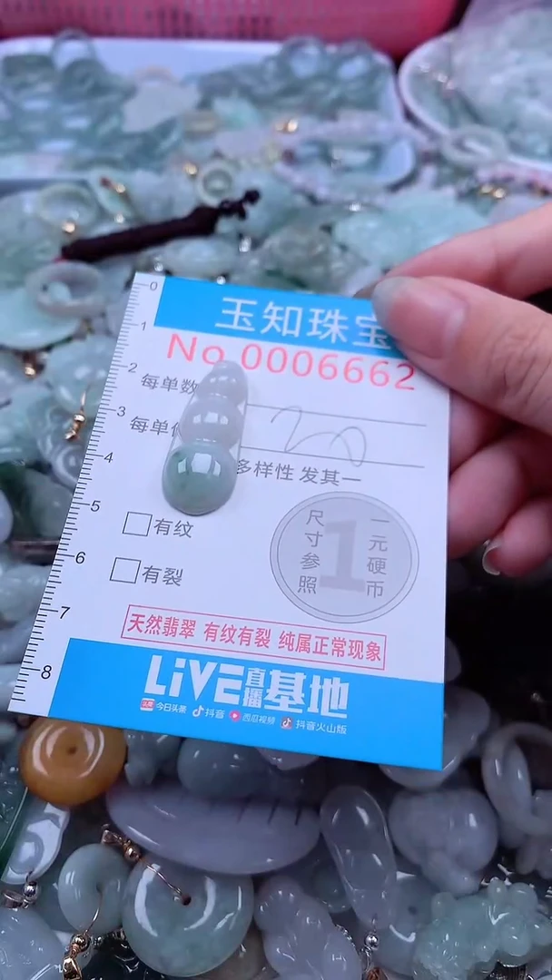 翡翠未镶嵌吊坠(不含链)6662