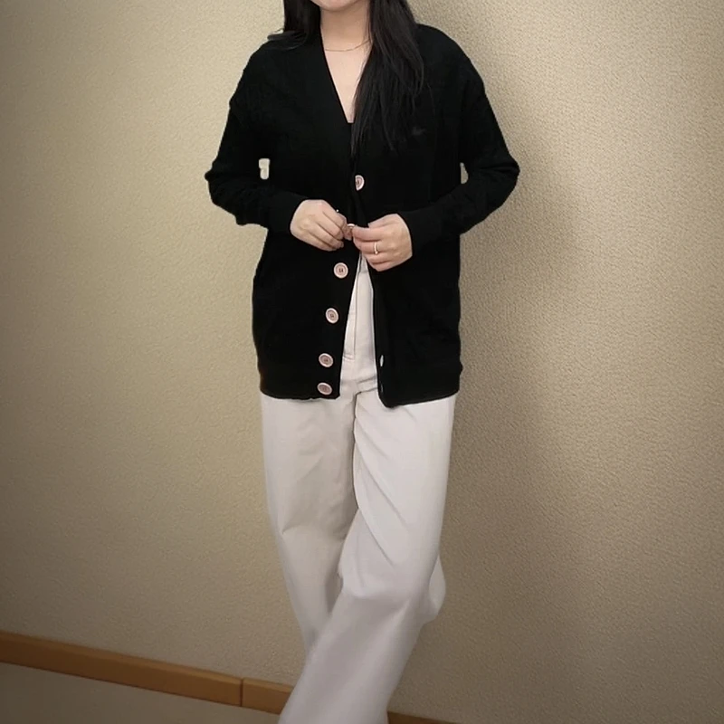 全新未使用 FENDI/芬迪 满印针织长袖 黑色