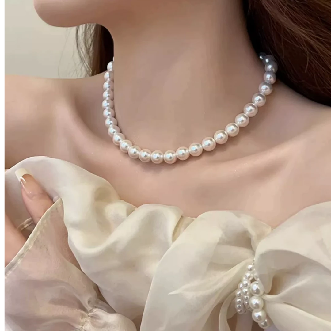 妮妮同款项链 米色 时尚饰品项链手工气质轻奢简约百搭妈妈