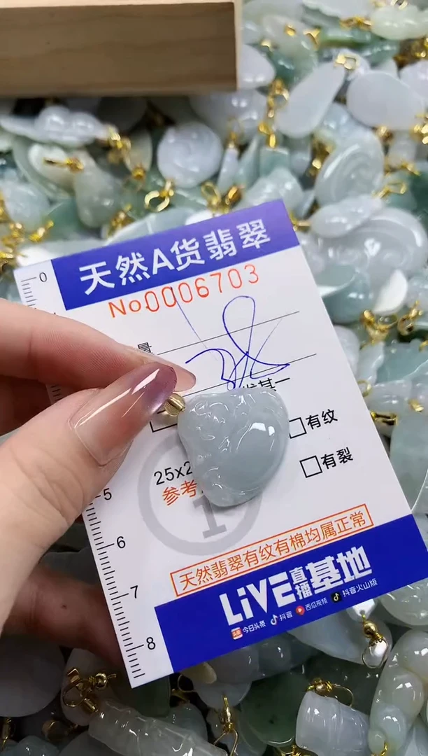 颈饰未镶嵌翡翠天然A货翡翠