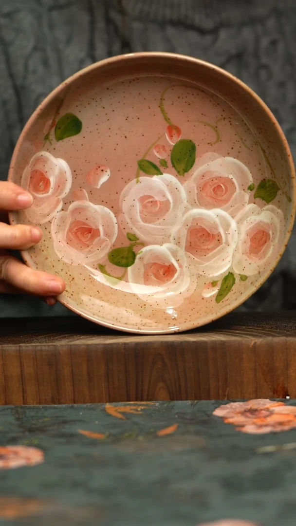 杯釉下彩手工手绘同款陶器