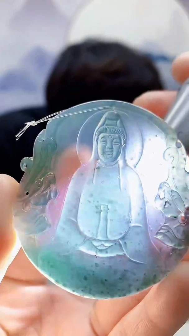 未镶嵌定制翡翠5145lr-毛货挂件112