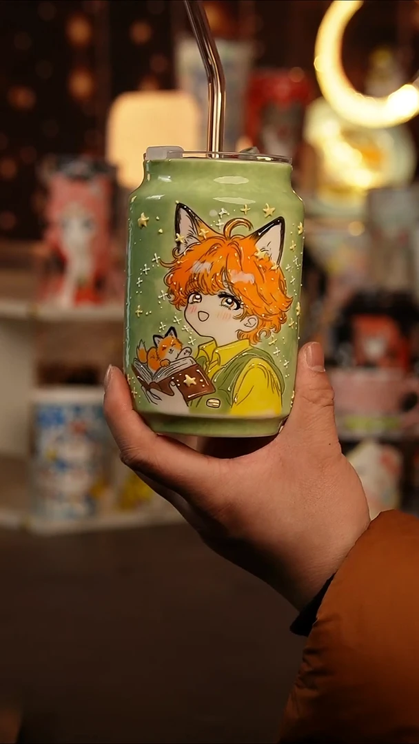 (玉泥）景德镇手工手绘文创陶瓷杯