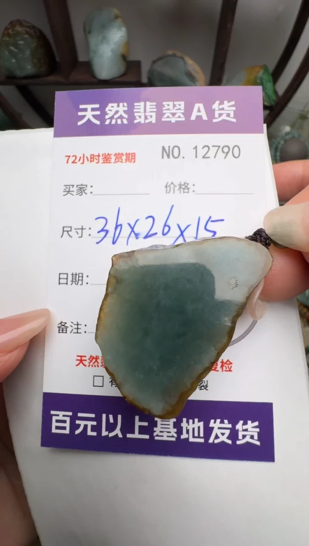 【闪购商品】翡翠颈饰未镶嵌原石12790