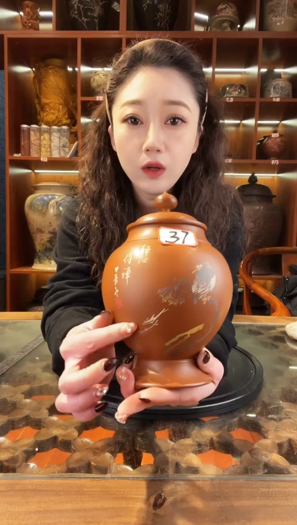 【闪购商品】缸云南建水紫陶复烧小茶罐@37