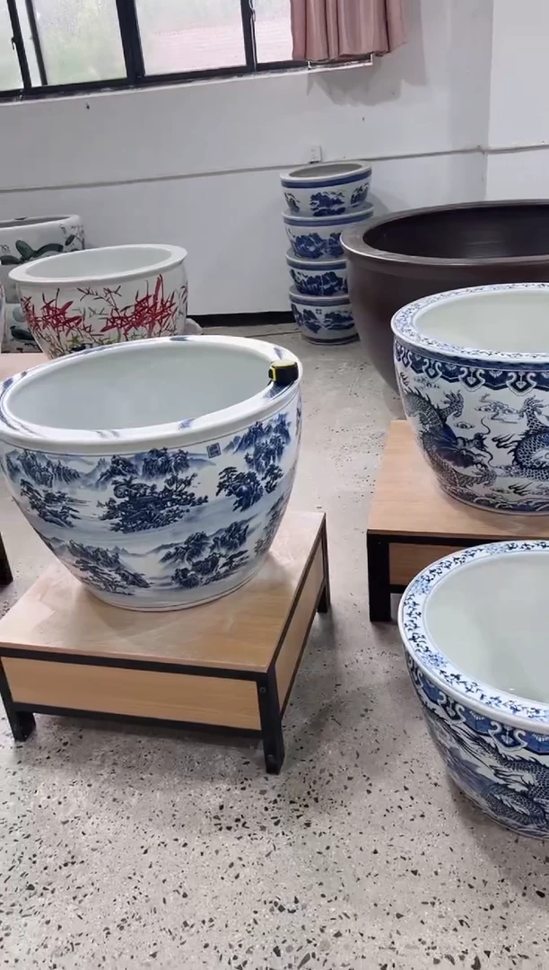 缸77直径青花山水.......