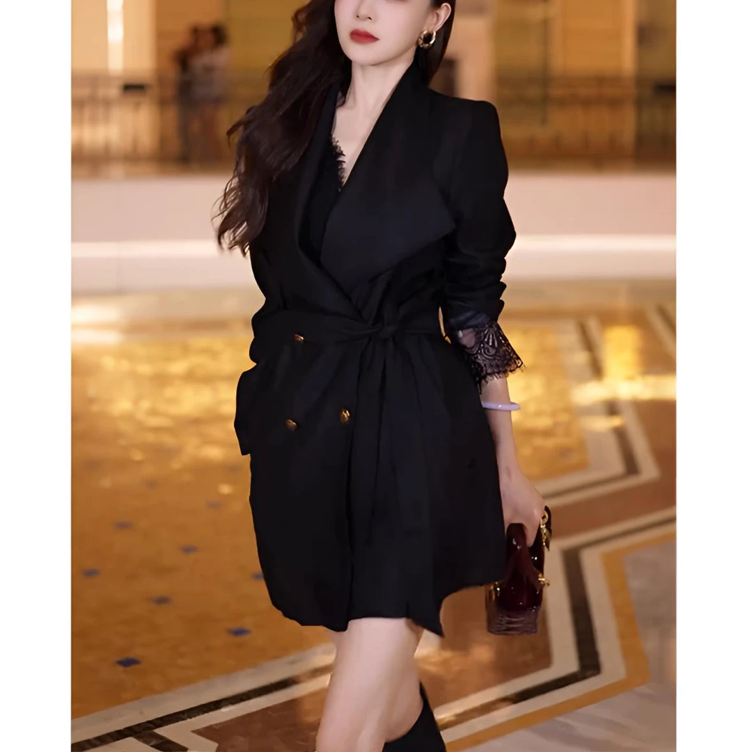 风衣外套女2025新款爆款洋气秋季女装时尚气质显瘦轻奢中长款大衣