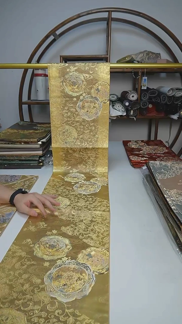 织绣16西阵织六通团花