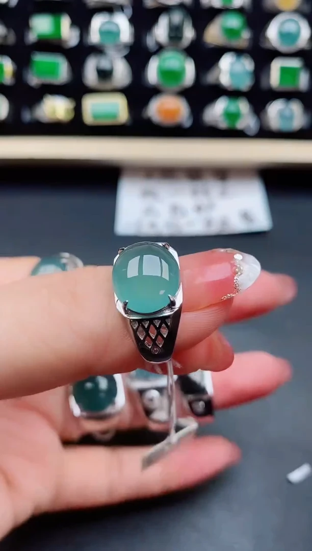 【闪购商品】翡翠戒指银S925镶嵌121212