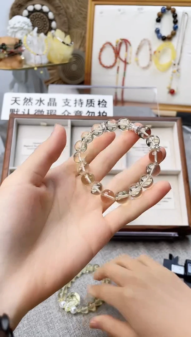 未镶嵌手串水晶黄水晶