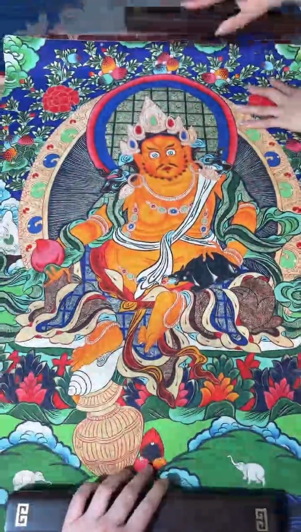 卷轴画龙妹的唐卡tk16