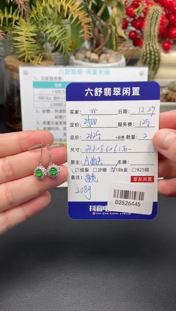 颈饰18K金镶嵌翡翠•*•D2526445