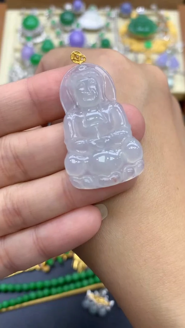 翡翠18K金镶嵌颈饰20-中国好珍宝