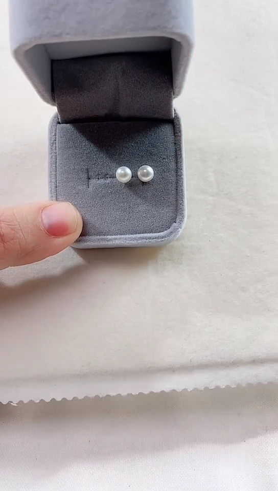 【闪购商品】淡水珍珠珠宝奇石未镶嵌耳钉