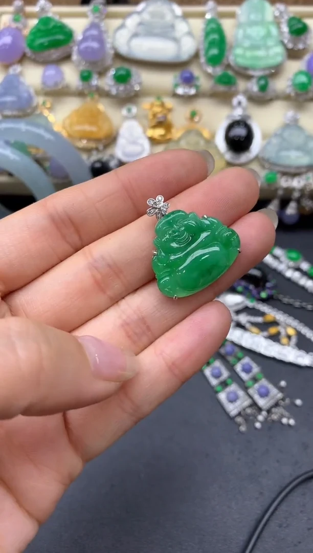 【闪购商品】翡翠颈饰18K金镶嵌261-中国好珍宝