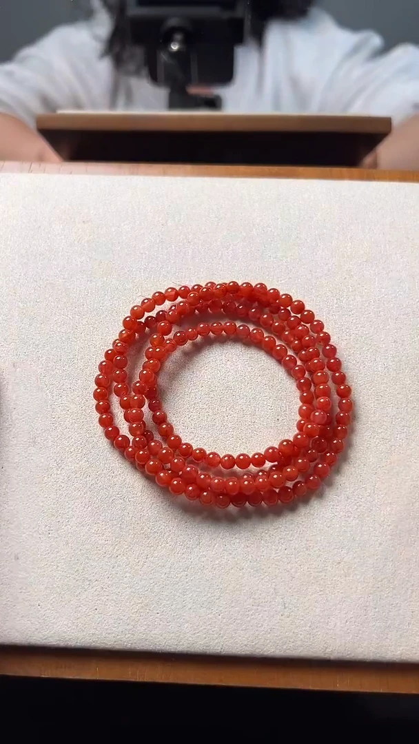 未镶嵌手串南红玛瑙福利4圈