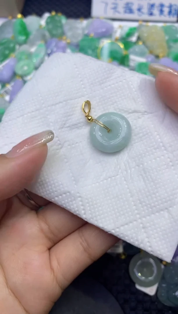 颈饰未镶嵌翡翠天然缅甸A货翡翠