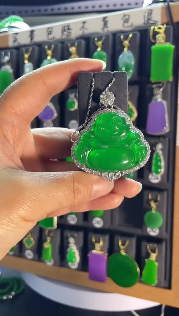 【闪购商品】翡翠耳饰银S925镶嵌241..