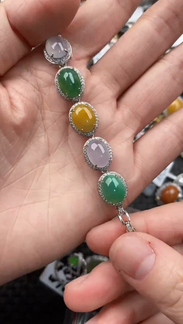 银S925镶嵌戒指翡翠777                  5