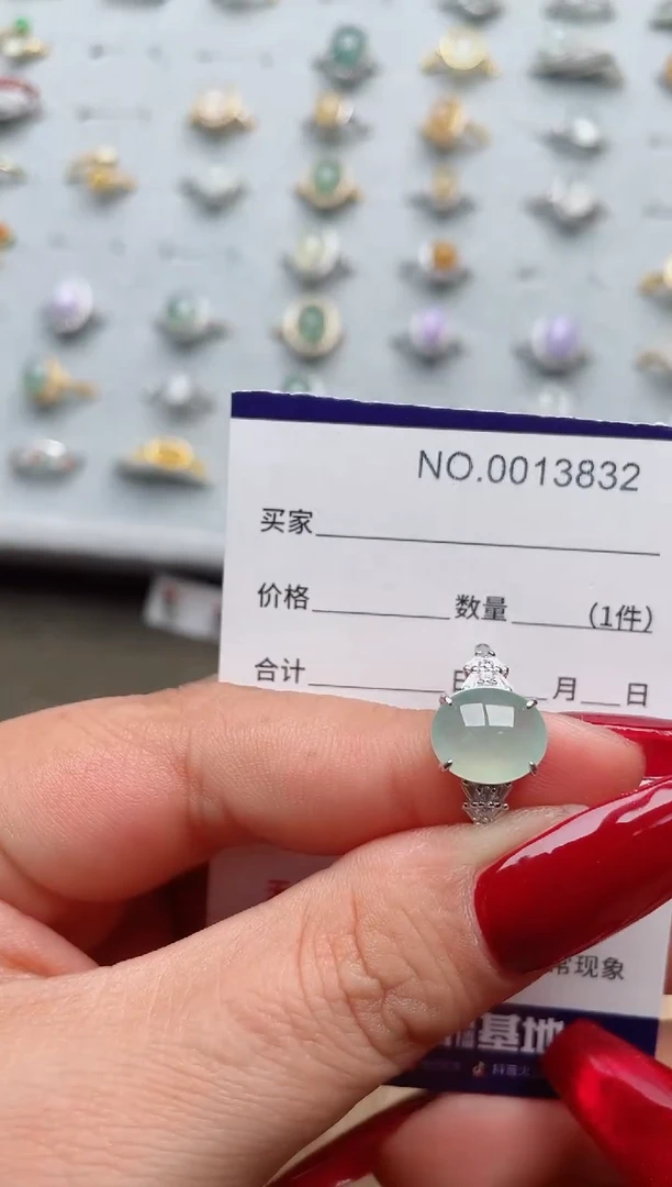 【闪购商品】翡翠戒指银S925镶嵌·