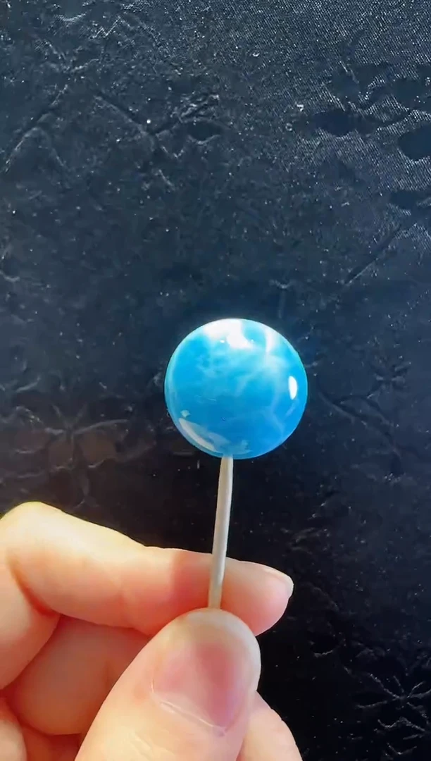 未镶嵌针钠钙石（海纹石）珠宝半成品星*单珠