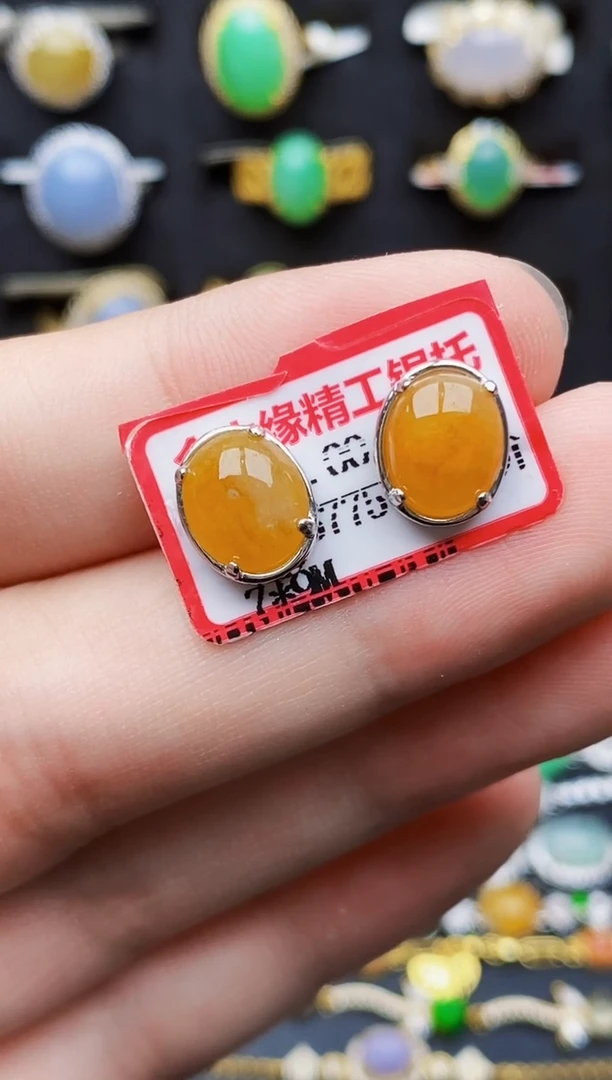 银S925镶嵌戒指翡翠6067