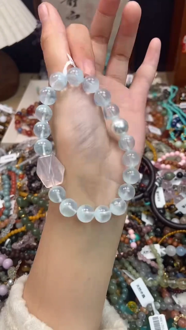 未镶嵌手链海蓝宝石222