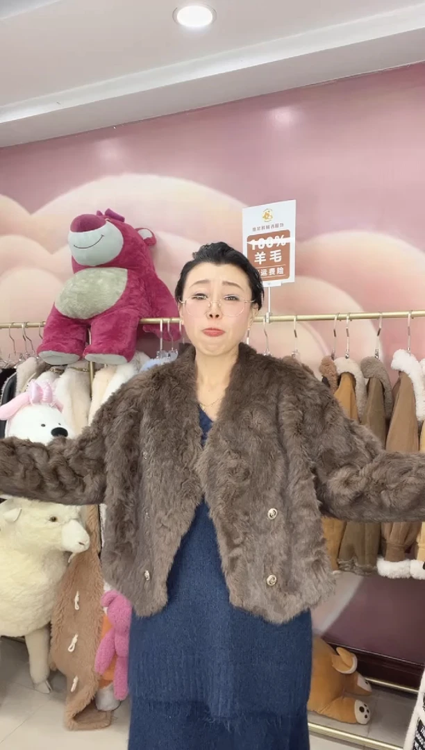 彷水貂毛毛外套11