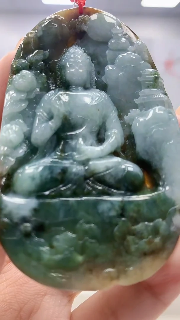 定制翡翠未镶嵌4812xx-毛货挂件23