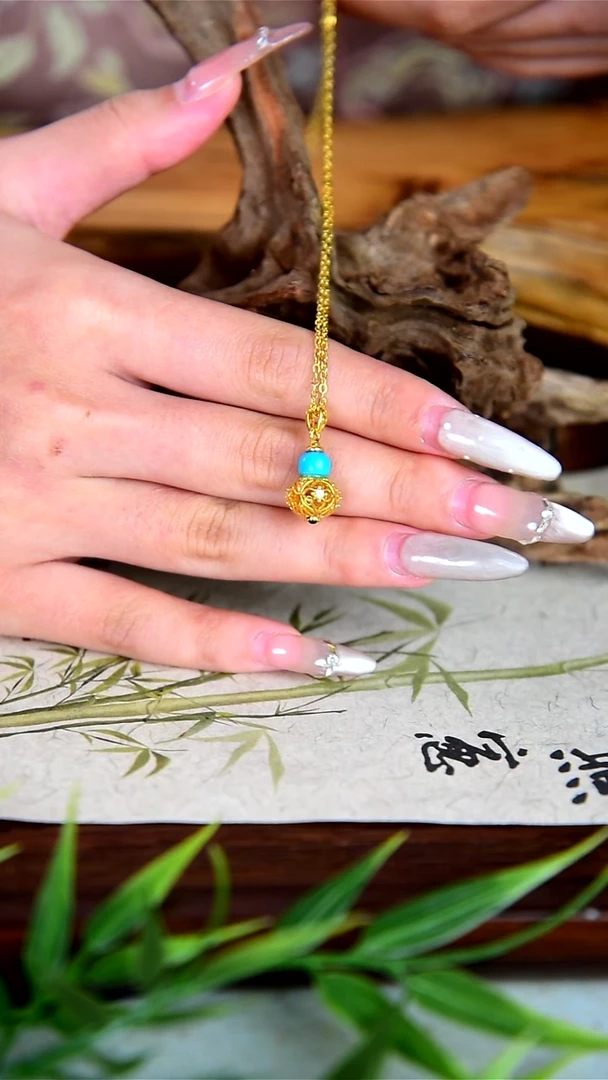 未镶嵌绿松石吊坠(不含链)GLS012绿松吊坠014（多样性发其一）