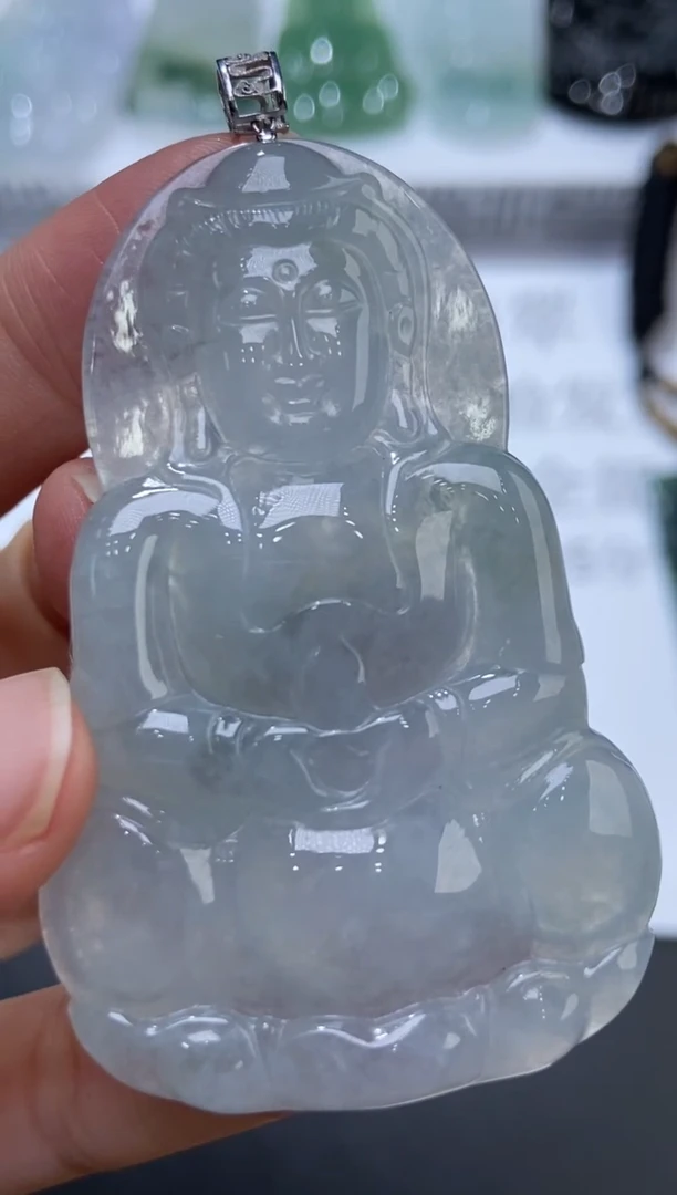 18K金镶嵌挂件翡翠一**老374763