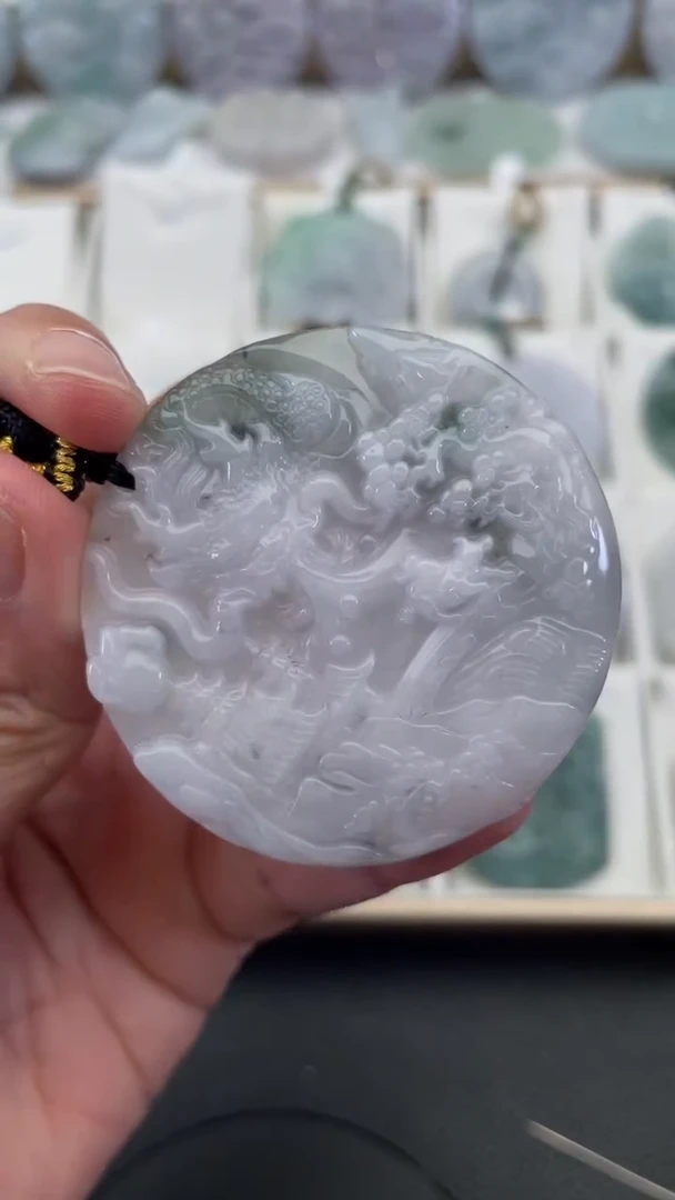 颈饰未镶嵌翡翠天然缅甸翡翠A货482