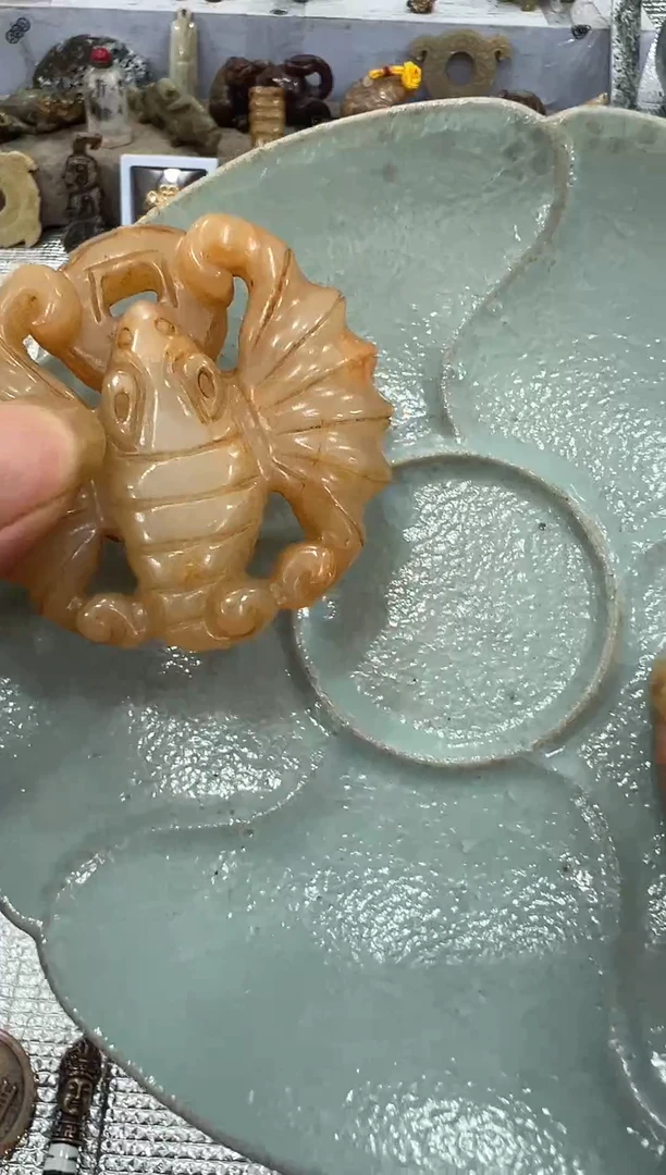 瓷片手工，手绘，陶瓷