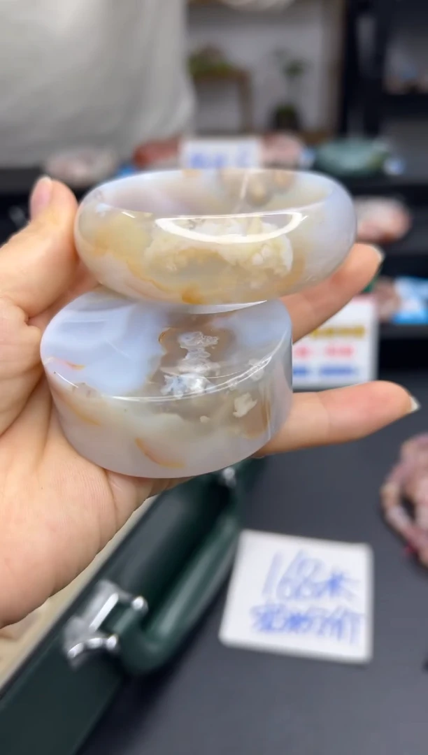 【闪购商品】石英质玉手镯未镶嵌A1021(57圈赠送镯心)