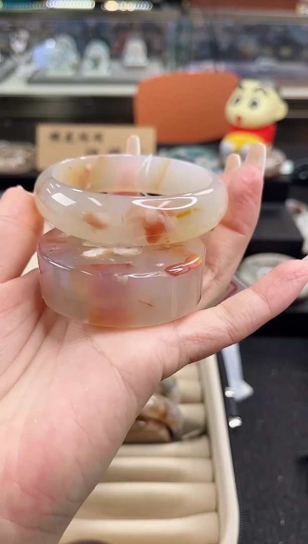 未镶嵌手镯石英质玉57圈口（赠品镯心）6284010