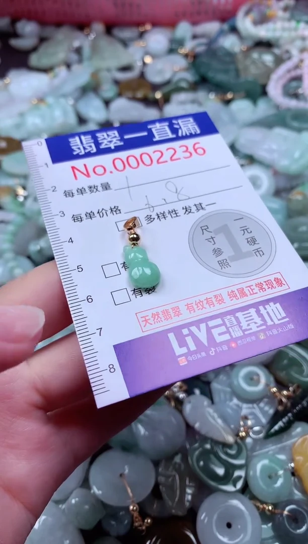 翡翠未镶嵌吊坠(不含链)2236